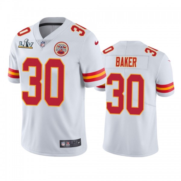 Kansas City Chiefs Deandre Baker White Super Bowl LV Vapor Limited Jersey