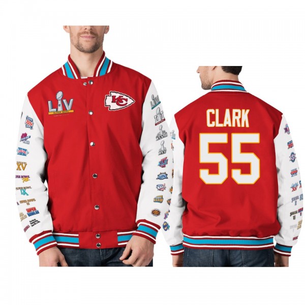 Kansas City Chiefs Frank Clark Red Super Bowl LV J...