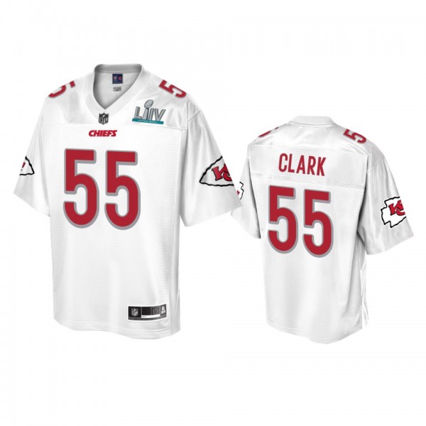 Men's Kansas City Chiefs Frank Clark White Super B...