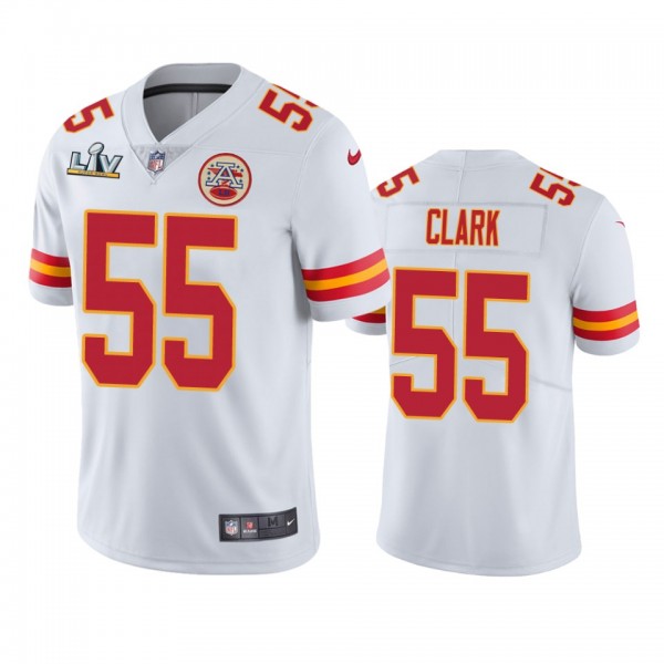 Kansas City Chiefs Frank Clark White Super Bowl LV...