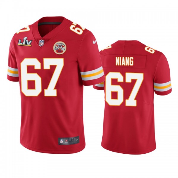 Kansas City Chiefs Lucas Niang Red Super Bowl LV V...