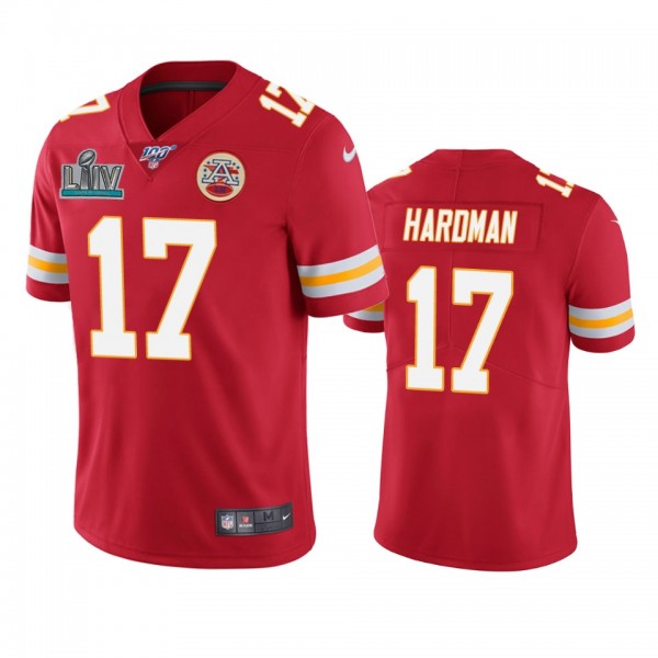 Kansas City Chiefs Mecole Hardman Red Super Bowl L...