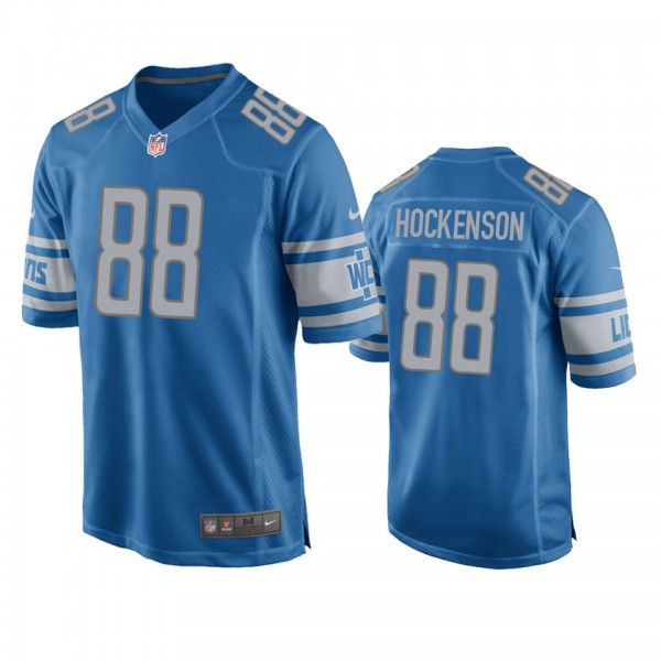 Detroit Lions T.J. Hockenson Blue 2019 NFL Draft G...