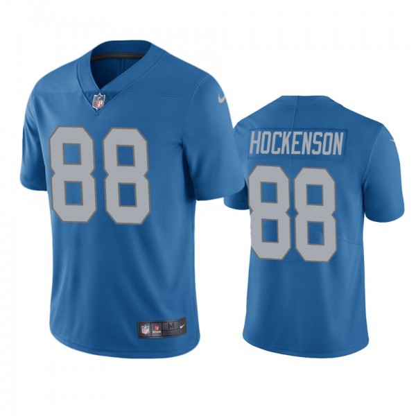 Detroit Lions T.J. Hockenson Blue 2019 NFL Draft V...