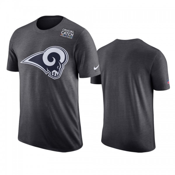 Men's Los Angeles Rams Anthracite Crucial Catch T-...