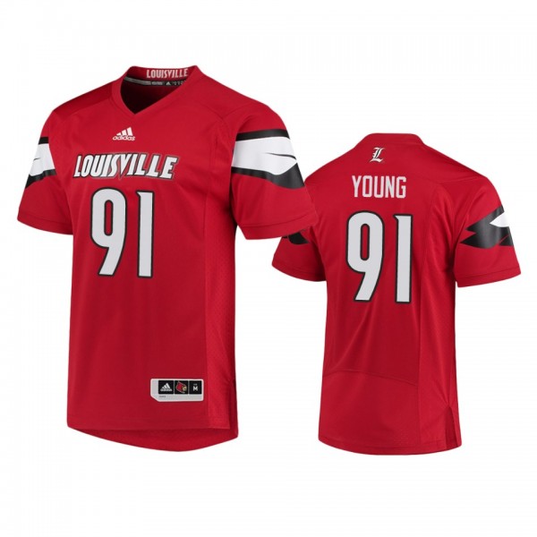 Louisville Cardinals Trevon Young Red College Foot...