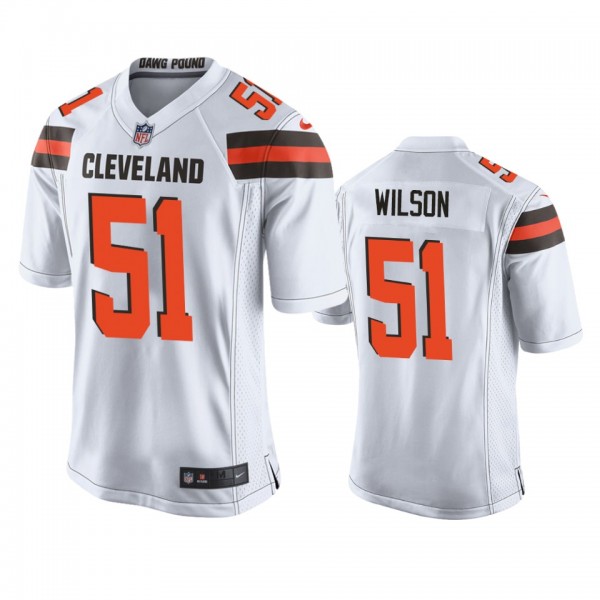 Cleveland Browns Mack Wilson White Game Jersey