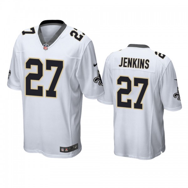 New Orleans Saints Malcolm Jenkins White Game Jers...