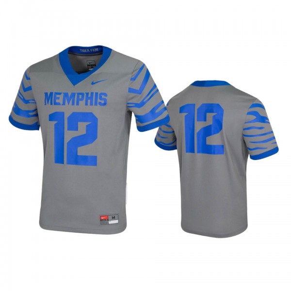 Memphis Tigers #12 Gray Untouchable Game Jersey