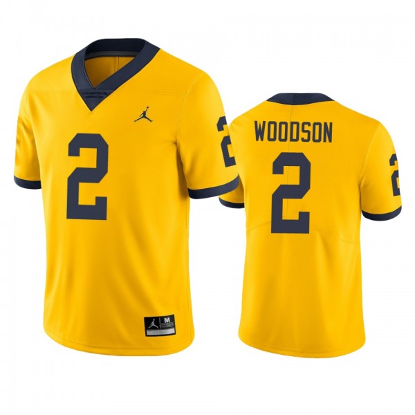 Men's Michigan Wolverines Charles Woodson Maize Co...