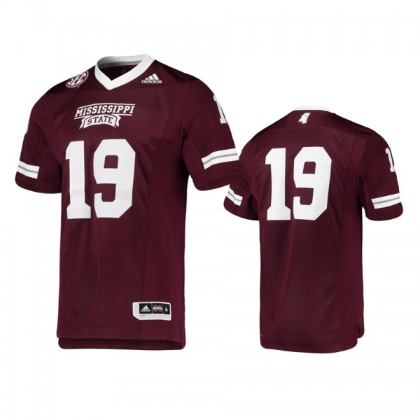 Mississippi State Bulldogs #19 Maroon Premier Foot...