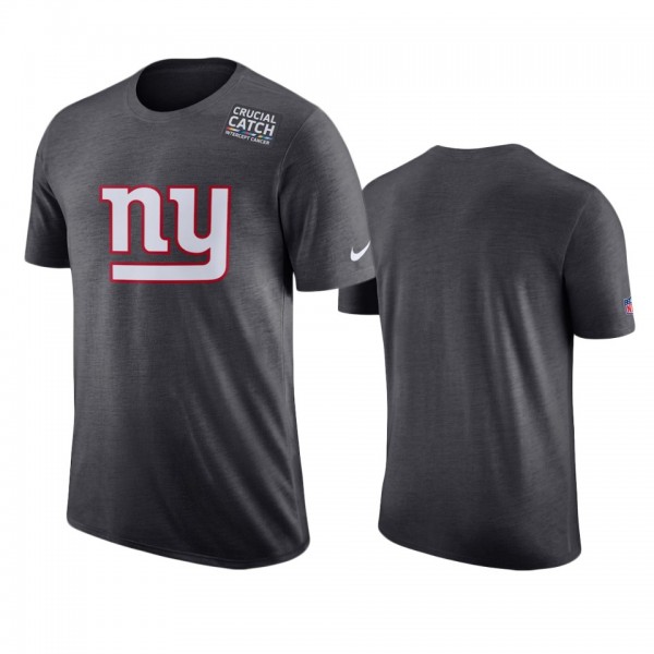 Men's New York Giants Anthracite Crucial Catch T-S...