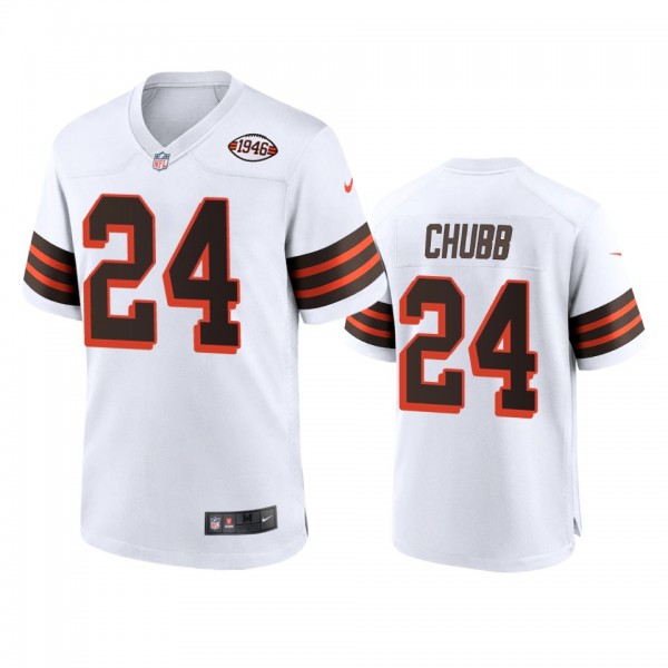 Cleveland Browns Nick Chubb White 1946 Collection ...