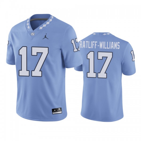 North Carolina Tar Heels Anthony Ratliff-Williams Carolina Blue College Football Game Jersey