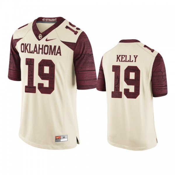 Oklahoma Sooners Caleb Kelly Cream College Footbal...