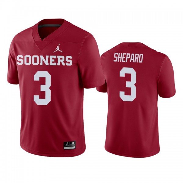 Men's Oklahoma Sooners Sterling Shepard Crimson College Football Jersey