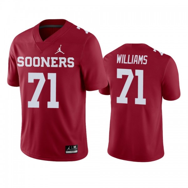 Men's Oklahoma Sooners Trent Williams Crimson College Football Jersey