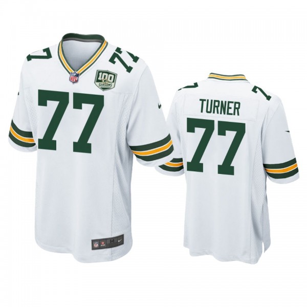 Green Bay Packers Billy Turner White 100 Seasons G...