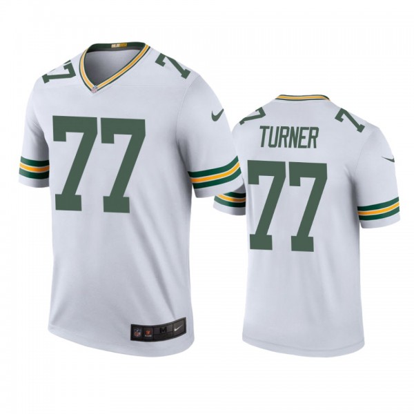 Green Bay Packers #77 Billy Turner White Color Rus...