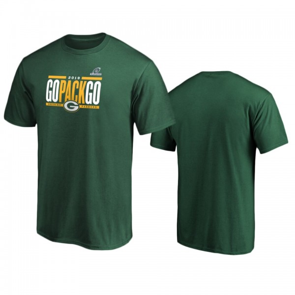 Men's Green Bay Packers Green 2019 NFL Playoffs Hometown Checkdown T-Shirt