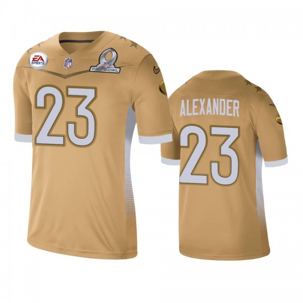 Green Bay Packers Jaire Alexander Gold 2021 NFC Pro Bowl Game Jersey