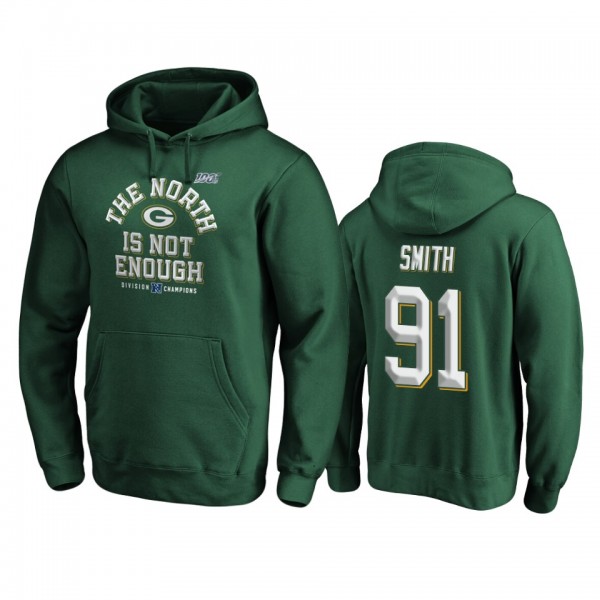 Green Bay Packers Preston Smith Green 2019 NFC North Division Champions Cover Two Pullover Hoodie