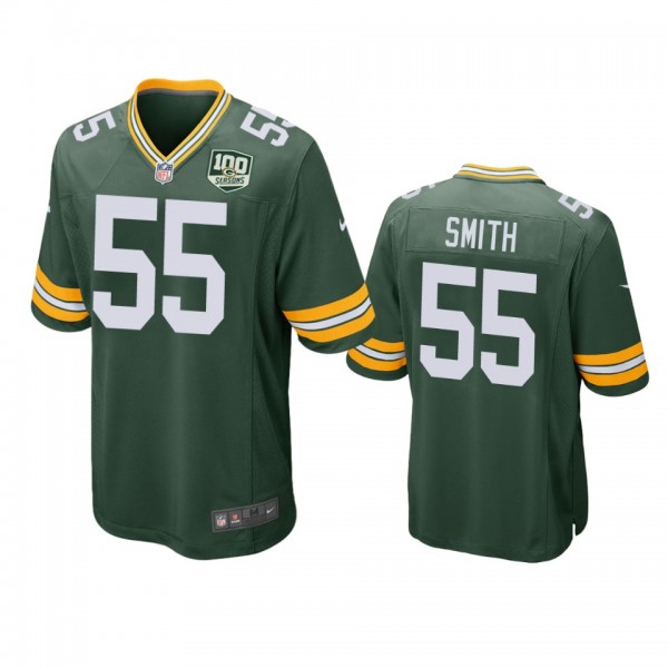 Green Bay Packers Za'Darius Smith Green 100 Seasons Game Jersey