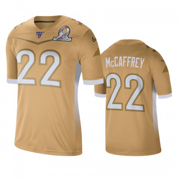 Carolina Panthers Christian McCaffrey Gold NFC 202...