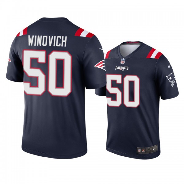 New England Patriots Chase Winovich Navy 2020 Lege...