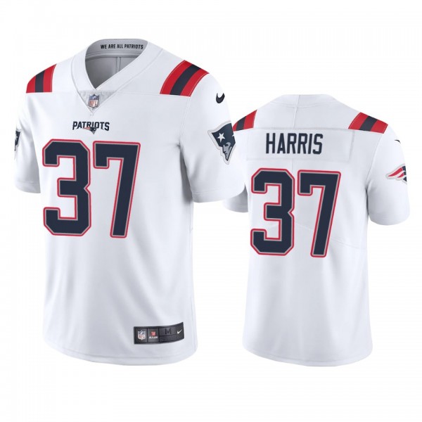 New England Patriots Damien Harris White 2020 Vapo...