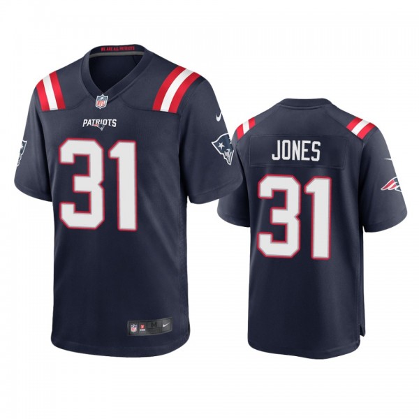 New England Patriots Jonathan Jones Navy 2020 Game...