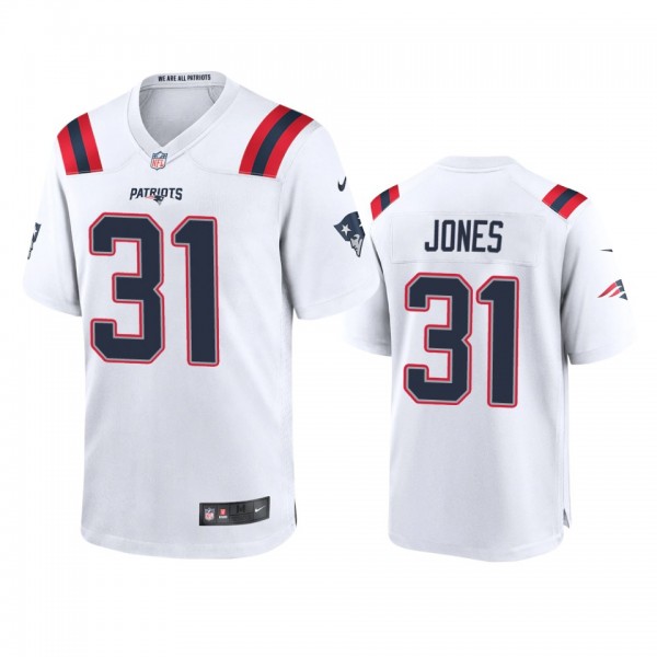 New England Patriots Jonathan Jones White 2020 Gam...
