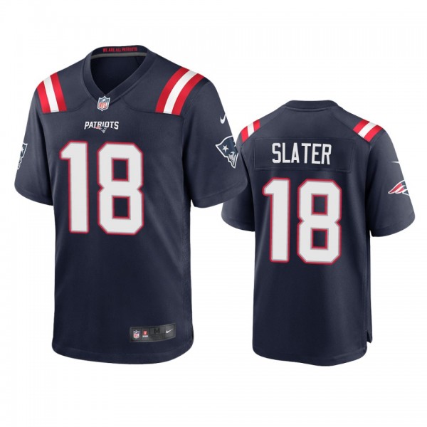 New England Patriots Matthew Slater Navy 2020 Game...