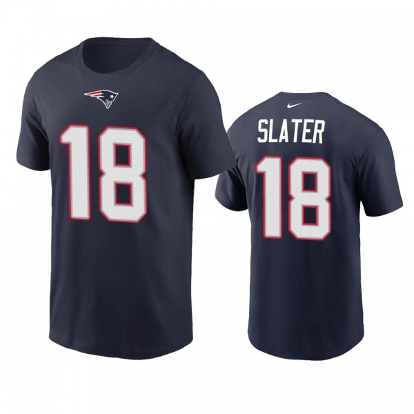 Men's New England Patriots Matthew Slater Navy Nam...