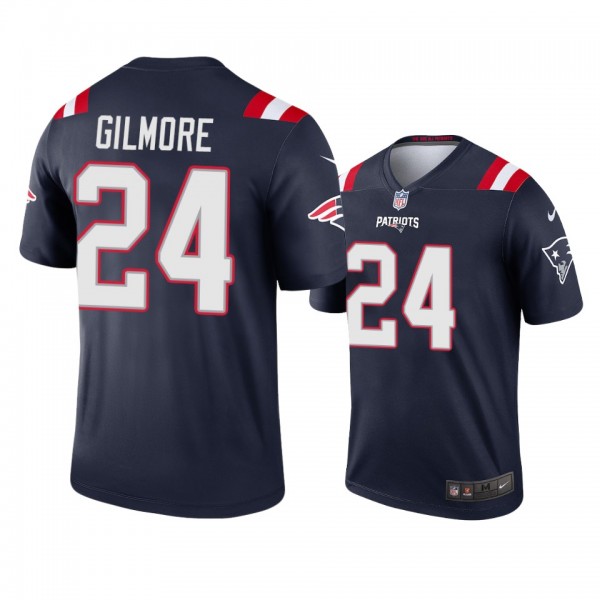New England Patriots Stephon Gilmore Navy 2020 Leg...