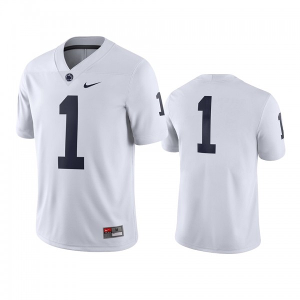 Penn State Nittany Lions #1 White Game Jersey