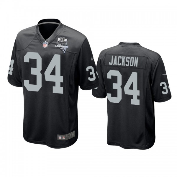 Las Vegas Raiders Bo Jackson Black 2020 Inaugural ...