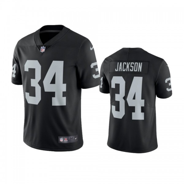 Bo Jackson Raiders Nike Black Vapor Limited Throwb...