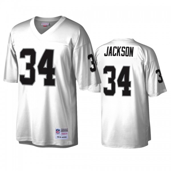 Oakland Raiders Bo Jackson White Legacy Replica Je...