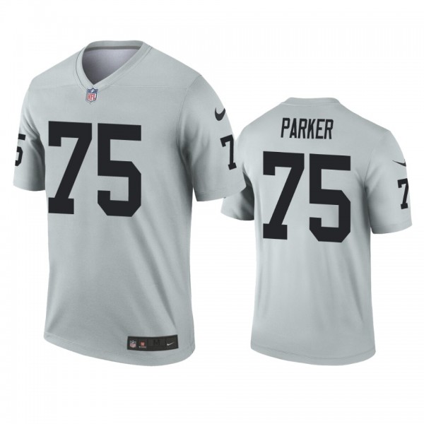 Oakland Raiders Brandon Parker Silver Inverted Legend Jersey