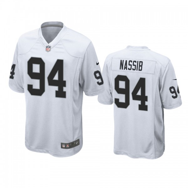 Las Vegas Raiders Carl Nassib White Game Jersey
