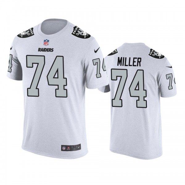 Oakland Raiders #74 Kolton Miller White Color Rush...