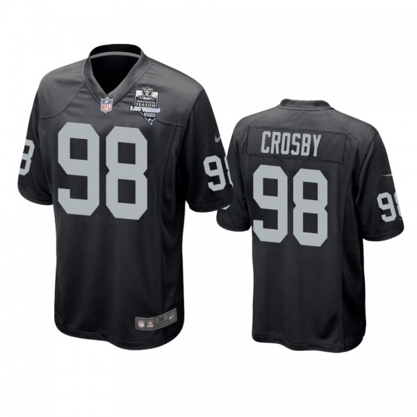 Las Vegas Raiders Maxx Crosby Black 2020 Inaugural...