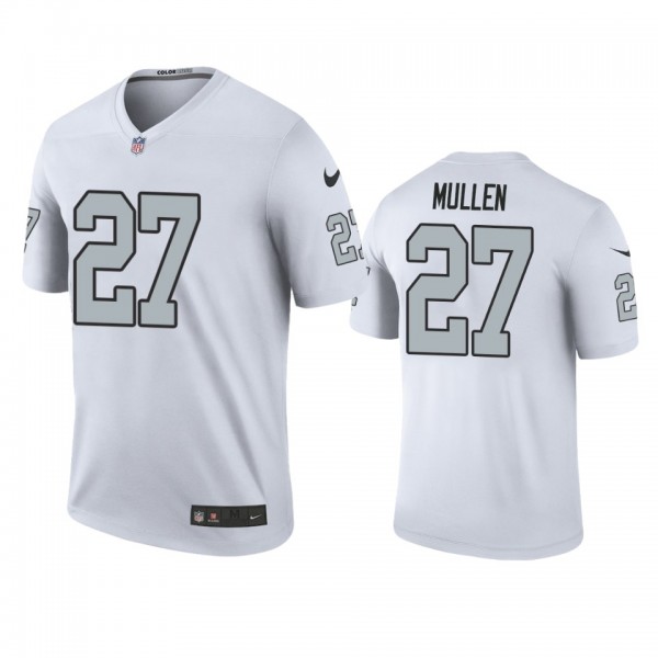Oakland Raiders Trayvon Mullen White 2019 NFL Draft Color Rush Legend Jersey
