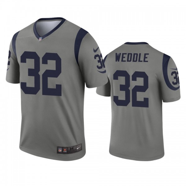 Los Angeles Rams Eric Weddle Gray Inverted Legend ...
