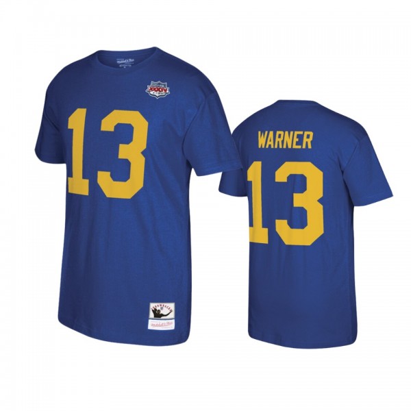 St. Louis Rams Kurt Warner Blue Name & Number ...