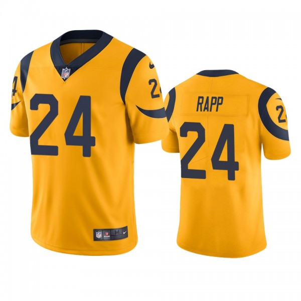 Los Angeles Rams Taylor Rapp Gold Color Rush Limit...