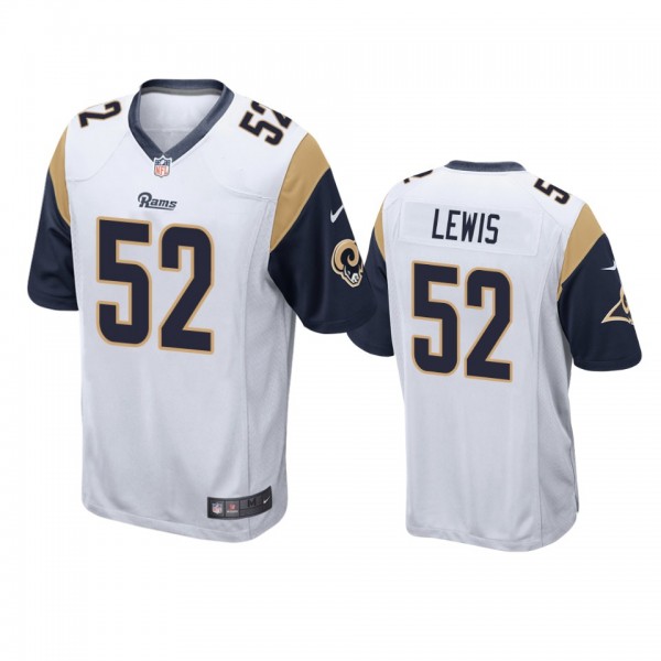 Los Angeles Rams Terrell Lewis White Game Jersey