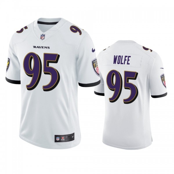 Derek Wolfe Baltimore Ravens White Vapor Limited J...