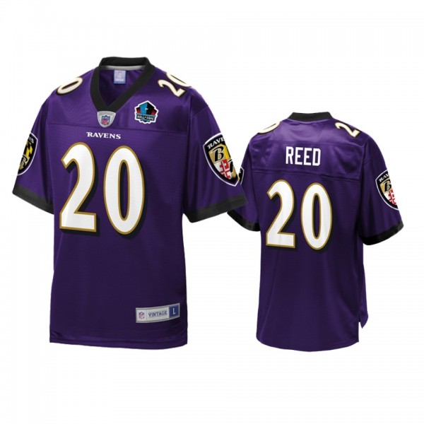 Men's Ravens Ed Reed Purple 2019 Hall of Fame NFL ...